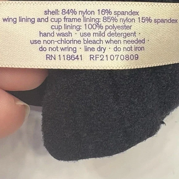 Cacique‎ Sports Bra Black High Impact Max Support Padded Straps Plus Size 40DD - Picture 10 of 10